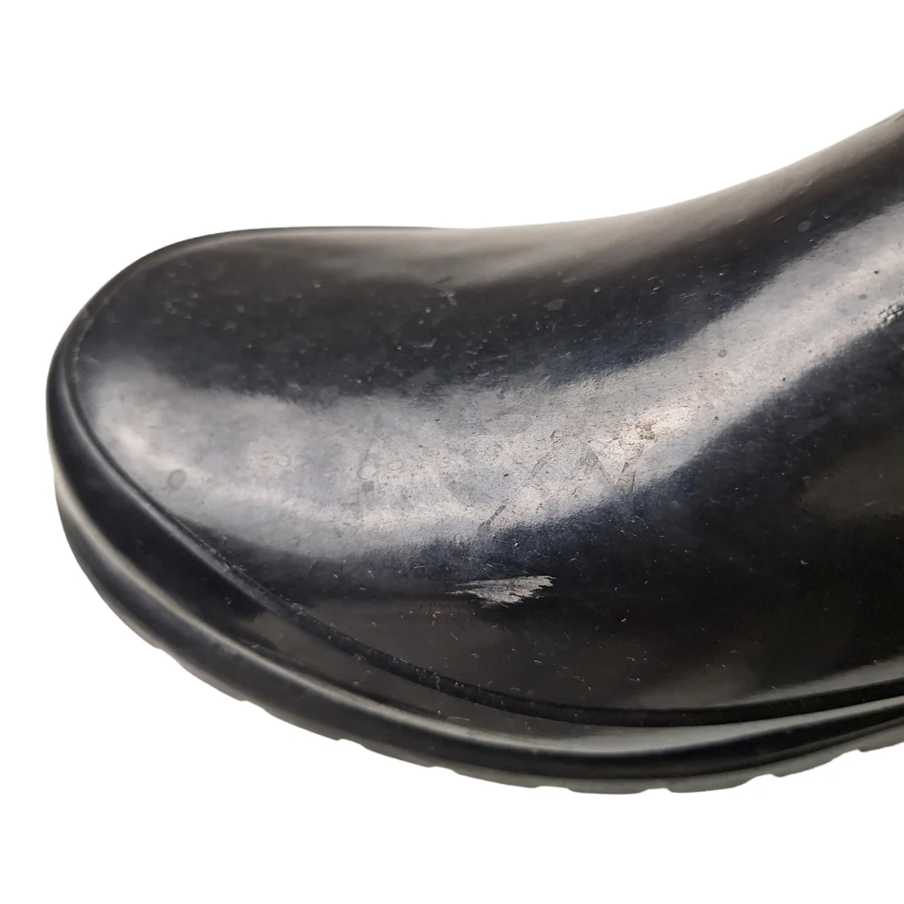 Sperry Topsider Falcon Rubber Black Rain Boots‎